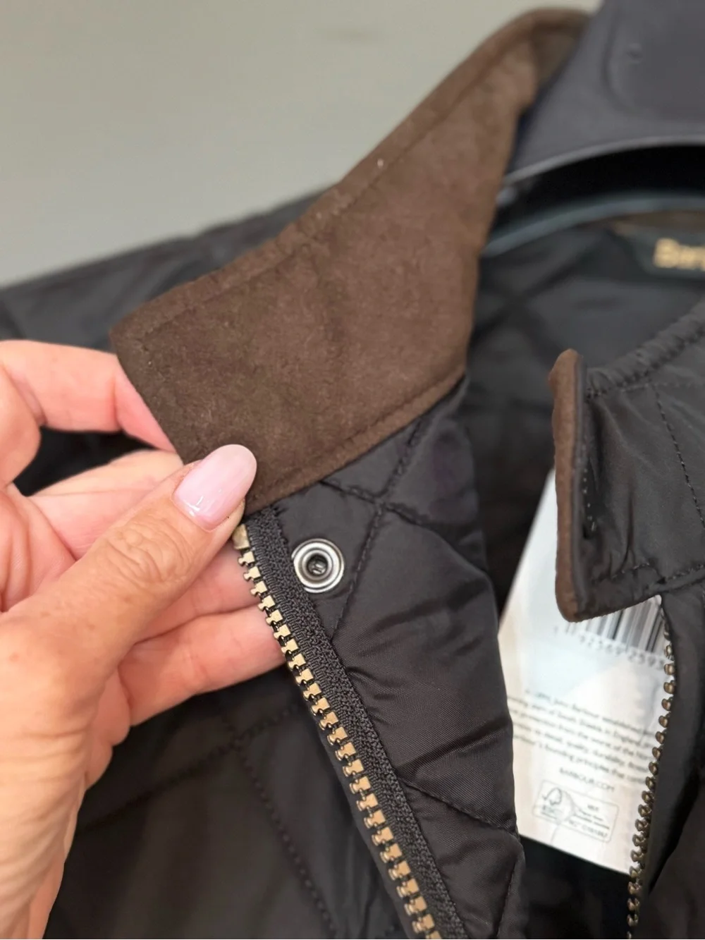 Barbour Quilted Brown Sleeveless Vest